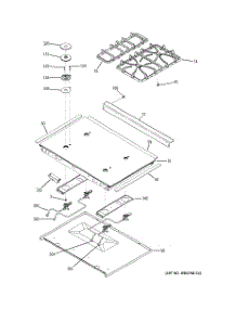 02 - Cooktop parts for Ge Range J2S968BH2BB from AppliancePartsPros.com