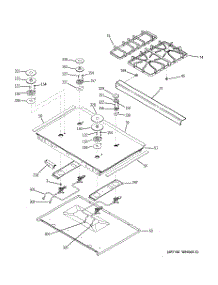 02 - Cooktop parts for Ge Range J2S968TH4WW from AppliancePartsPros.com