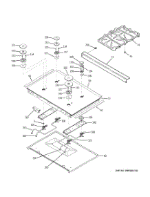 02 - Cooktop parts for Ge Range J2S968BEK1BB from AppliancePartsPros.com