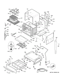 03 - Body Parts parts for Ge Range J2S968BEK1BB from AppliancePartsPros.com