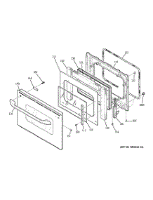 04 - Door parts for Ge Range J2S968SH5SS from AppliancePartsPros.com