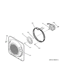 06 - Convection Fan parts for Ge Range J2S968BH3BB from AppliancePartsPros.com