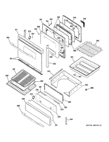 04 - Door & Drawer Parts parts for Ge Range JGB928SEK4SS from AppliancePartsPros.com