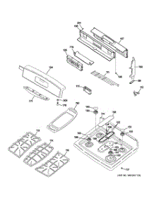 02 - Control Panel & Cooktop parts for Ge Range JGB918SEL3SS from AppliancePartsPros.com