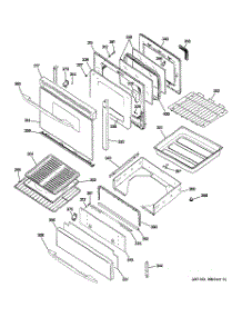 04 - Door & Drawer Parts parts for Ge Range JGB928BEK1BB from AppliancePartsPros.com