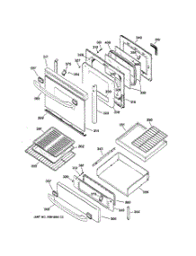 04 - Door & Drawer Parts parts for Ge Range JGB910BEC2BB from AppliancePartsPros.com