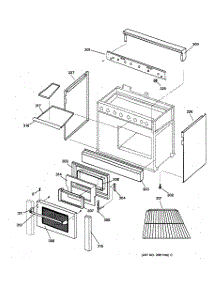 02 - Outer Body parts for Ge Range ZDP36N6DD2SS from AppliancePartsPros.com