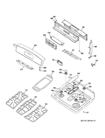 02 - Control Panel & Cooktop parts for Ge Range JGB916SEL1SS from AppliancePartsPros.com