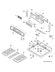 02 - Control Panel & Cooktop parts for Ge Range JGB928KEK2CC from AppliancePartsPros.com