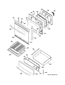 04 - Door & Drawer Parts parts for Ge Range JGB916BEK6BB from AppliancePartsPros.com