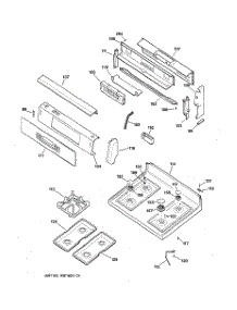 02 - Control Panel & Cooktop parts for Ge Range JGB910SEC3SS from AppliancePartsPros.com