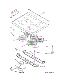 02 - Cooktop parts for Ge Range JB988KH1CC from AppliancePartsPros.com
