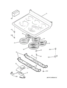02 - Cooktop parts for Ge Range JB988BH3BB from AppliancePartsPros.com