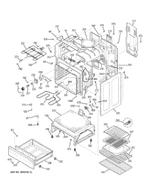 03 - Body Parts parts for Ge Range JBP90TF2WW from AppliancePartsPros.com