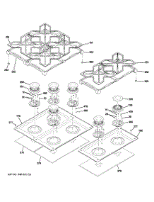 05 - Cooktop parts for Ge Range ZDP486NDP4SS from AppliancePartsPros.com
