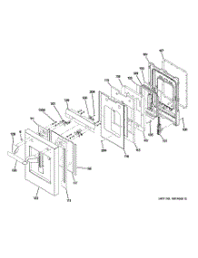 09 - Small Door Assembly parts for Ge Range ZDP486LDP2SS from AppliancePartsPros.com