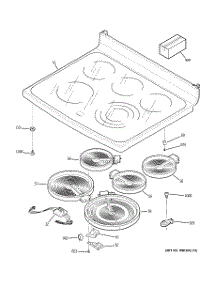 02 - Cooktop parts for Ge Range JB988SK5SS from AppliancePartsPros.com