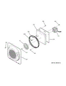 06 - Convection Fan parts for Ge Range JCB909WK4WW from AppliancePartsPros.com