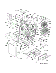03 - Body & Drawer Parts parts for Ge Range JS960WB1WW from AppliancePartsPros.com