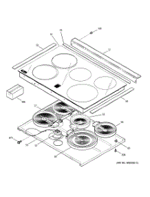 02 - Cooktop parts for Ge Range JS966SD2SS from AppliancePartsPros.com