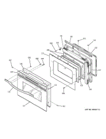 04 - Door parts for Ge Range JS966SD2SS from AppliancePartsPros.com