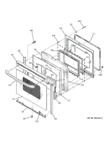 04 - Door parts for Ge Range JBP95TF1WW from AppliancePartsPros.com