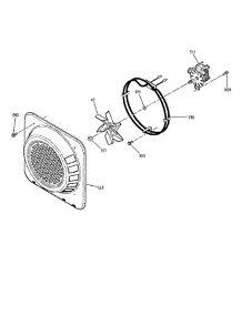 Fan Cover / Fan / Motor parts for Ge Range JS966SD1SS from AppliancePartsPros.com