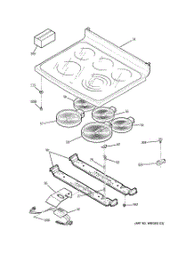 02 - Cooktop parts for Ge Range JB988SH3SS from AppliancePartsPros.com