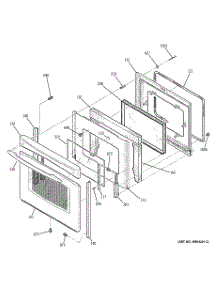 04 - Door parts for Ge Range JCB909SK1SS from AppliancePartsPros.com