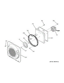 06 - Convection Fan parts for Ge Range JB968BH2BB from AppliancePartsPros.com