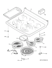 02 - Cooktop parts for Ge Range PB979DP3BB from AppliancePartsPros.com