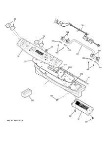 02 - Control Panel parts for Ge Range JGS968BH2BB from AppliancePartsPros.com