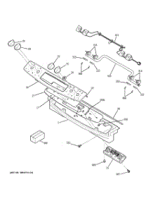 02 - Control Panel parts for Ge Range JGS905BEK1BB from AppliancePartsPros.com