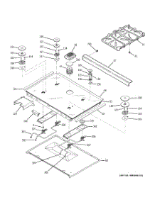 03 - Cooktop parts for Ge Range JGS968BEK1BB from AppliancePartsPros.com