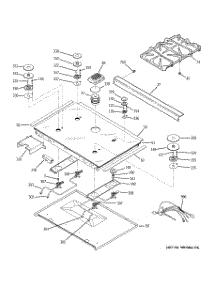 03 - Cooktop parts for Ge Range JGS968TEK4WW from AppliancePartsPros.com
