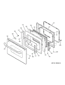 05 - Door parts for Ge Range JGS968SH1SS from AppliancePartsPros.com