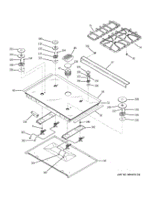 03 - Cooktop parts for Ge Range JGS968TH6WW from AppliancePartsPros.com