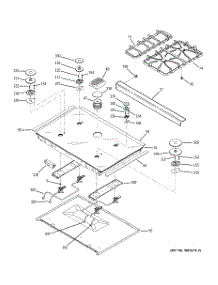 03 - Cooktop parts for Ge Range JGS968KH5CC from AppliancePartsPros.com