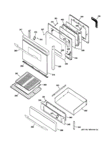 04 - Door & Drawer Parts parts for Ge Range JGB905BEF2BB from AppliancePartsPros.com