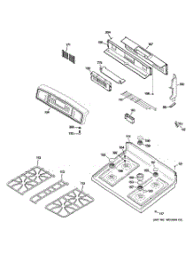 02 - Control Panel & Cooktop parts for Ge Range JGB915BEF3BB from AppliancePartsPros.com
