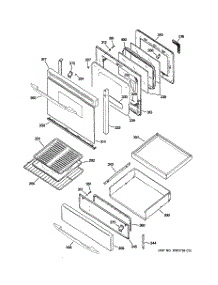 04 - Door & Drawer Parts parts for Ge Range JGB915BEF3BB from AppliancePartsPros.com