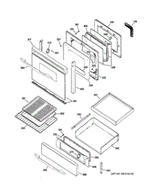 04 - Door & Drawer Parts parts for Ge Range JGB915SEF2SS from AppliancePartsPros.com