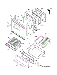 04 - Door & Drawer Parts parts for Ge Range JGB905WEF1WW from AppliancePartsPros.com