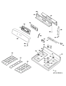 02 - Control Panel & Cooktop parts for Ge Range JGB902BEH3BB from AppliancePartsPros.com