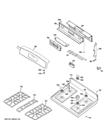 02 - Control Panel & Cooktop parts for Ge Range JGB915SEF3SS from AppliancePartsPros.com