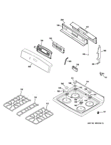 02 - Control Panel & Cooktop parts for Ge Range JGB902WEH1WW from AppliancePartsPros.com