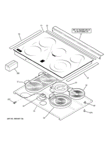 02 - Cooktop parts for Ge Range PS905SP2SS from AppliancePartsPros.com
