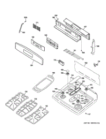 02 - Control Panel & Cooktop parts for Ge Range P2B918SEM4SS from AppliancePartsPros.com
