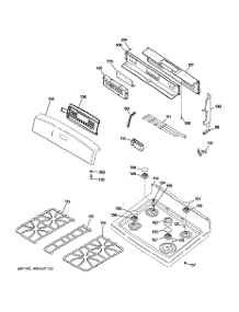 02 - Control Panel & Cooktop parts for Ge Range JGB900CEK6CC from AppliancePartsPros.com