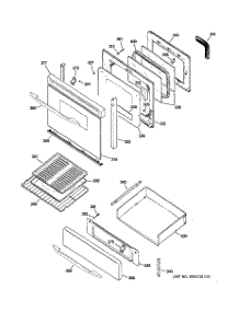 04 - Door & Drawer Parts parts for Ge Range JGB900CEK1CC from AppliancePartsPros.com